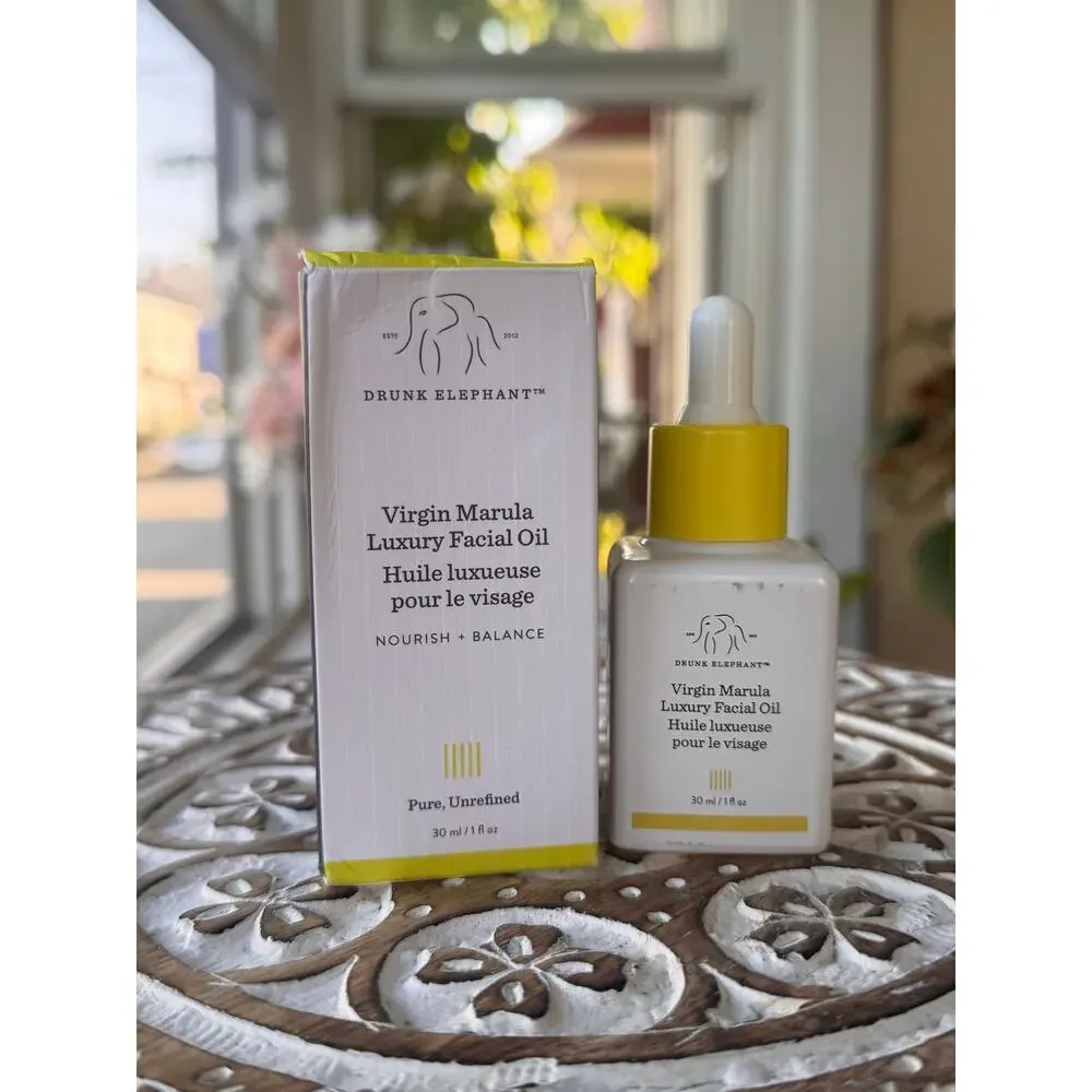 Drunk Elephant Virgin Marula Luxury Facial Oil 30 mL / 1 oz with Box
